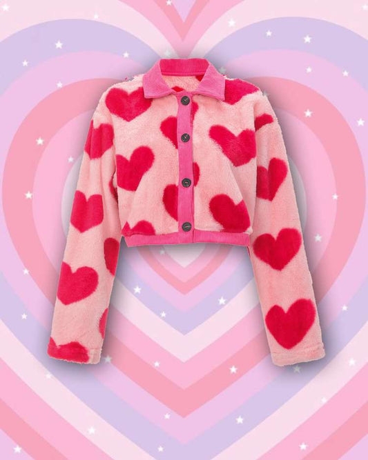 Racing Hearts Teddy Jacket