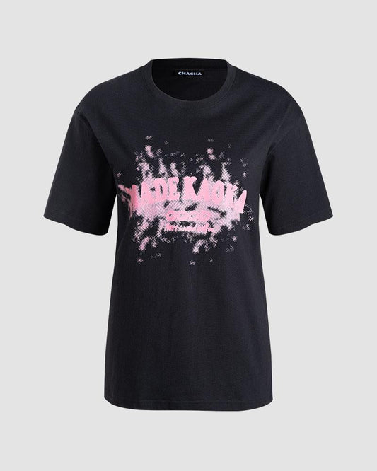 Epoch Splatter Graphic Oversized T-Shirt