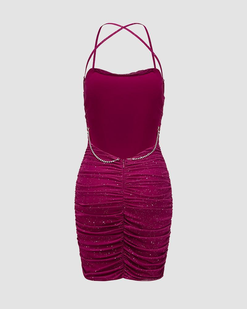 Mastermind Ruched Bodycon Dress