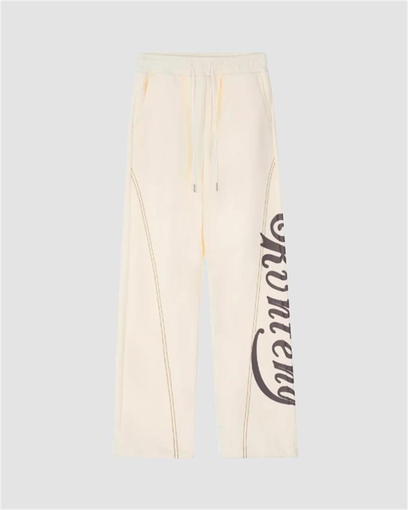 Street Letter Print Loose Sweatpants