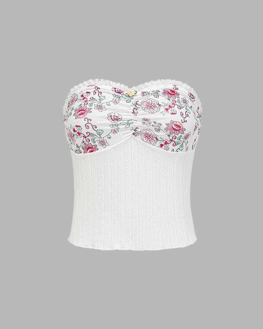 Fenlar Sweet Floral Tube Top