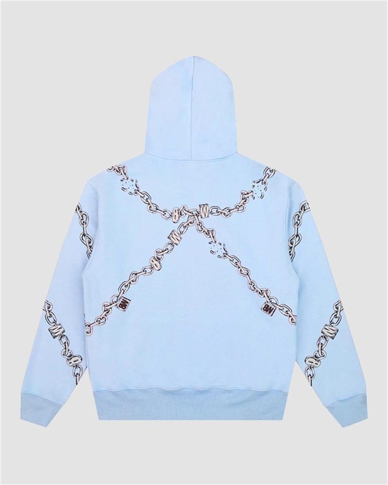 Metal Chain Reflective Hoodie