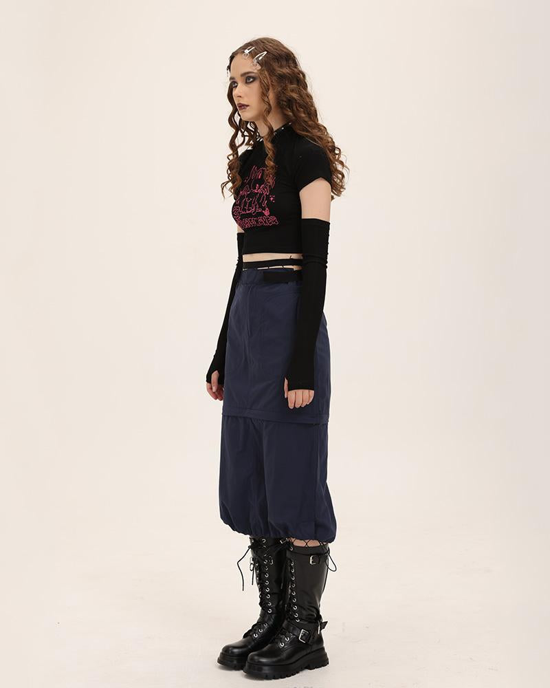 Ferrotype Midi Skirt