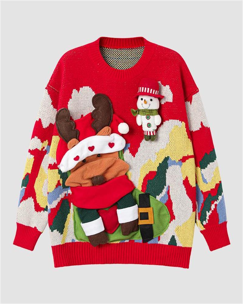 Christmas Santa Claus Doll Sweater