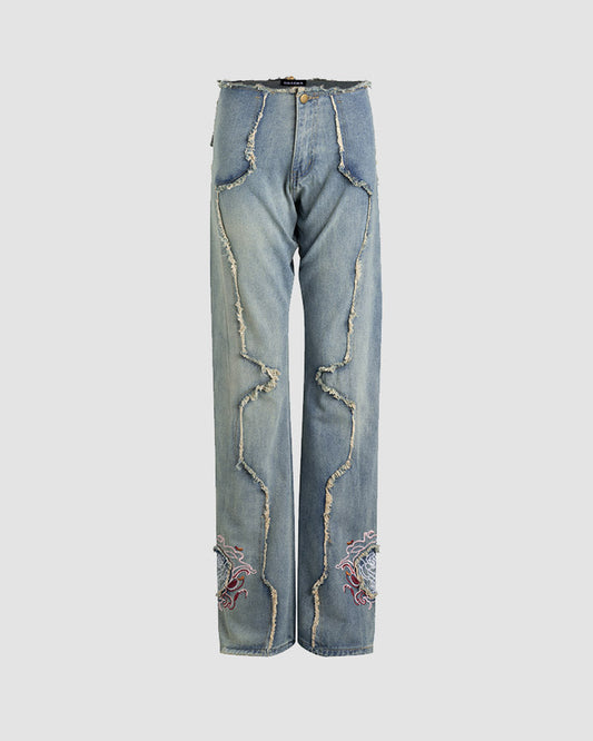 Distressed Buckaroo Jeans