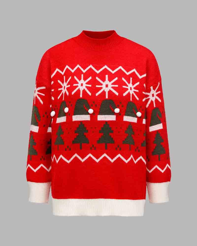 Festive Glen Graphic Jumper