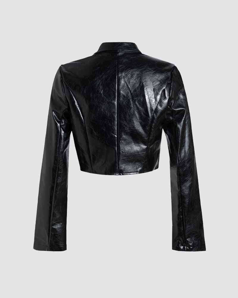 Delauncey Dusk Pleather Sweater