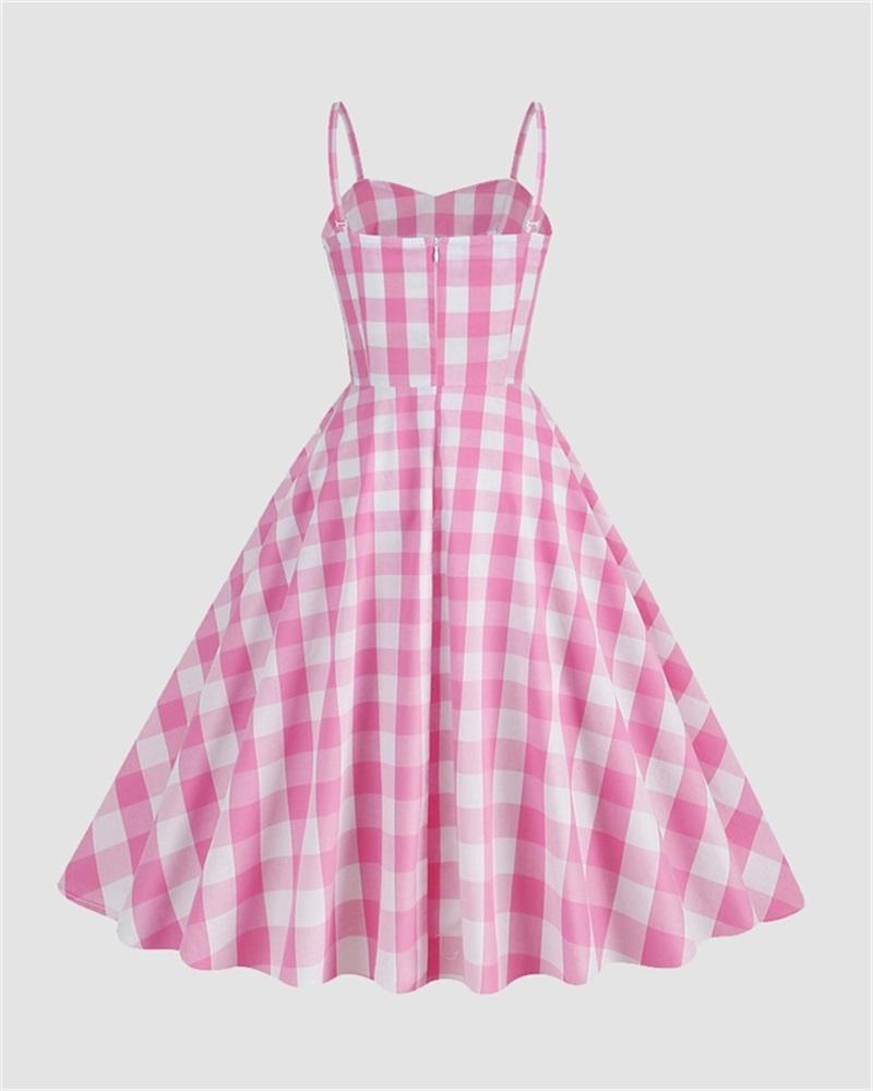 Dreamland Picnic Flare Gingham Dress