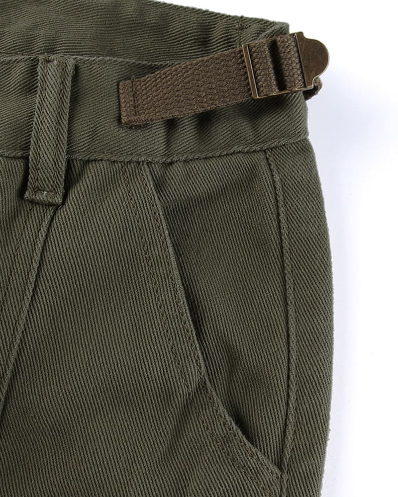 Belt Looped Waist Cargo Pants