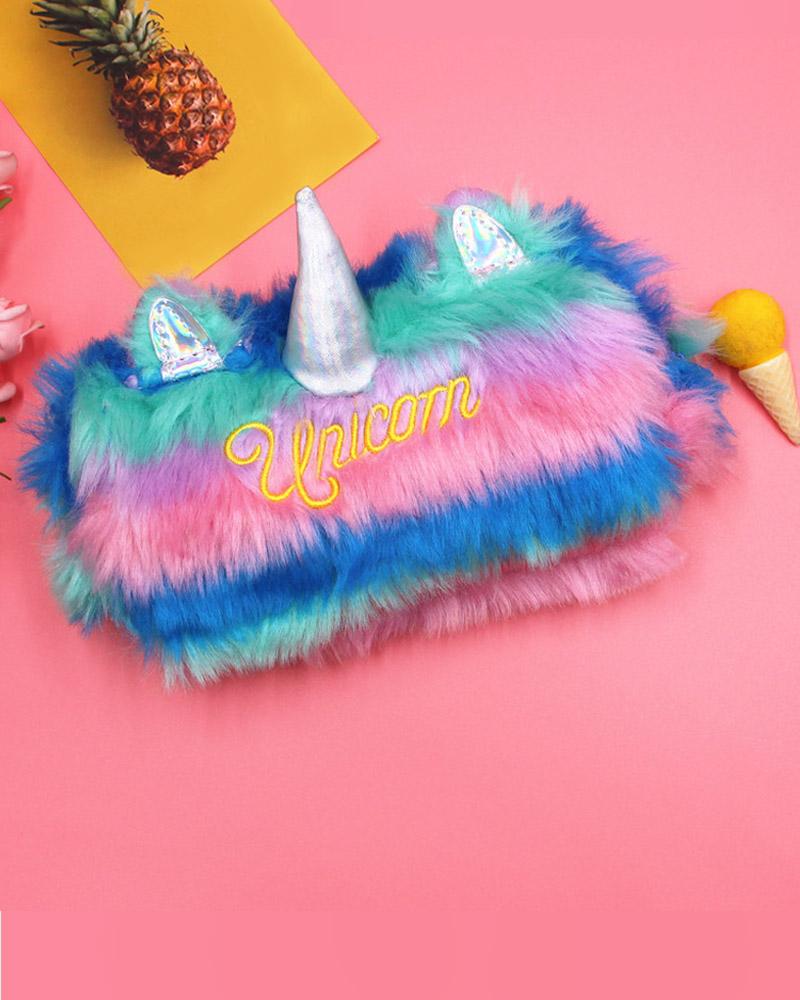 Unicorn Fluff Pencil Case