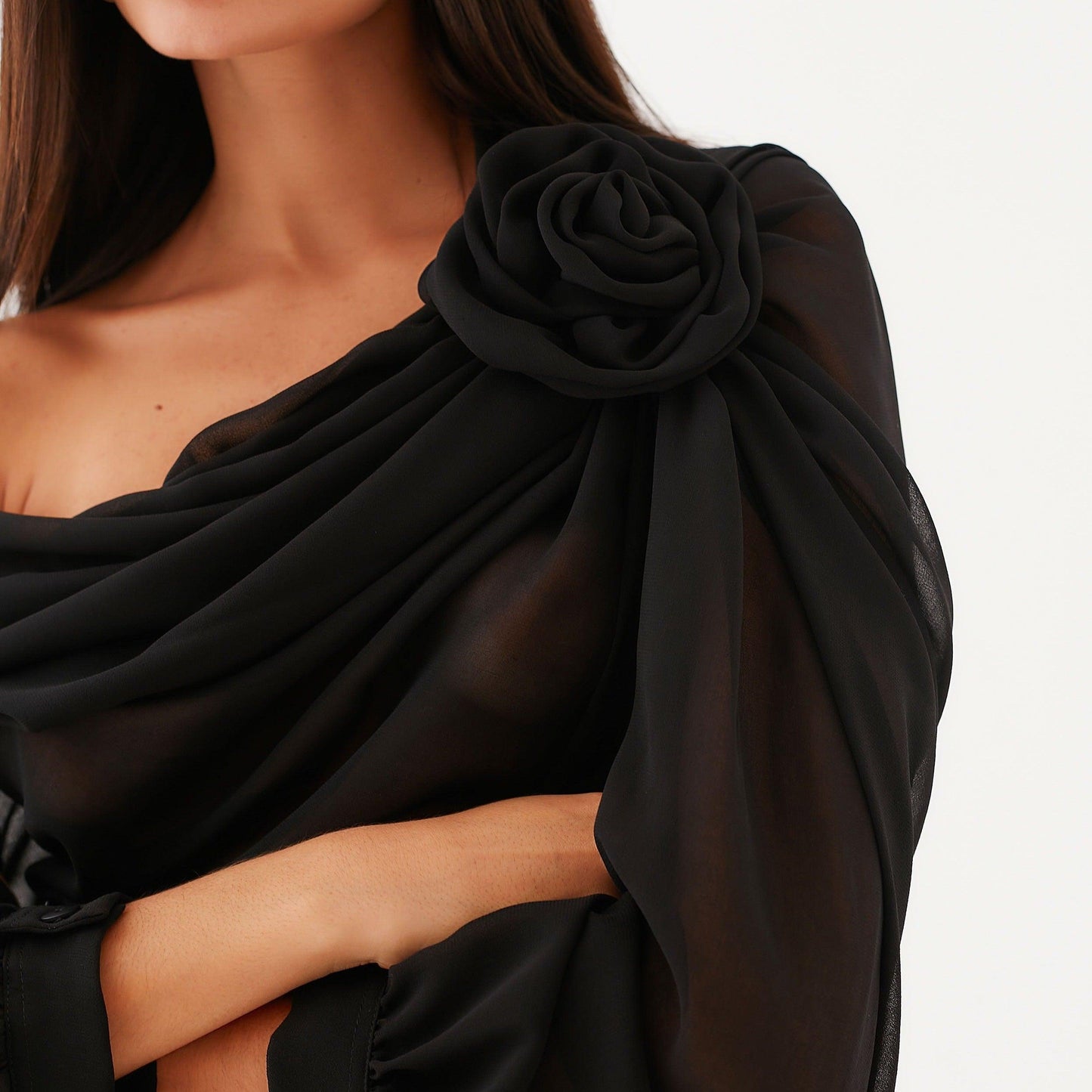Fab-u-la's Asymmetrical Draped Blouse