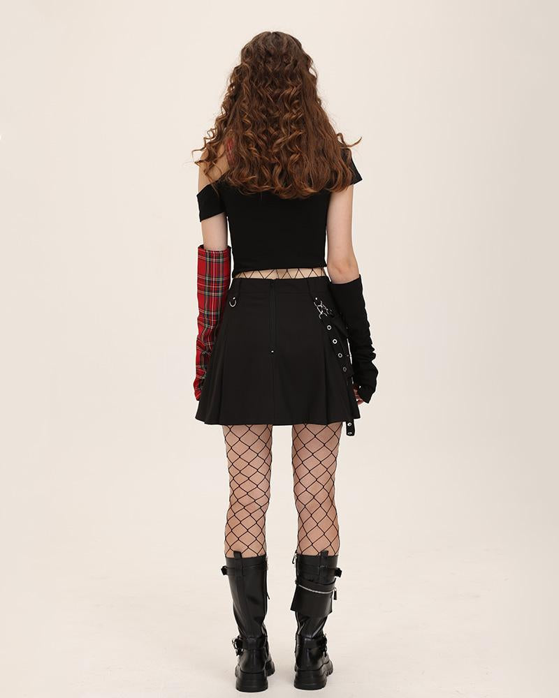 Harajuku High Waisted Grunge Girl Chain Skirt