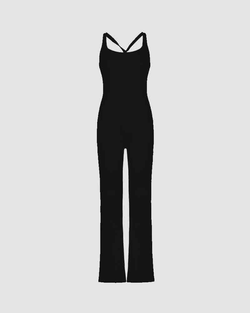 Entheom Long Flare Jumpsuit