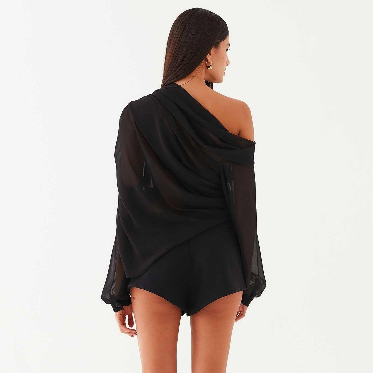 Fab-u-la's Asymmetrical Draped Blouse