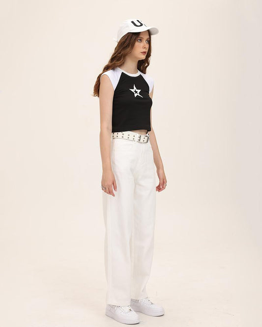 Gossamer High Waisted Denim Pants