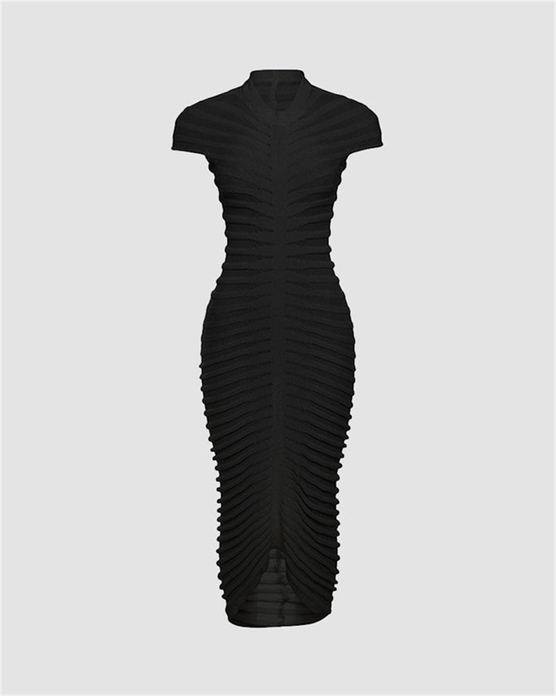 Ruched Bodycon Maxi Dress