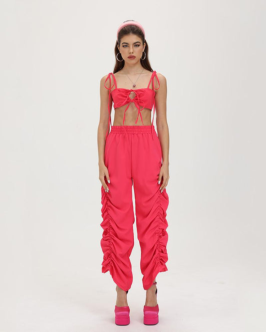 Fiesta Statement Ruched Coord Pants