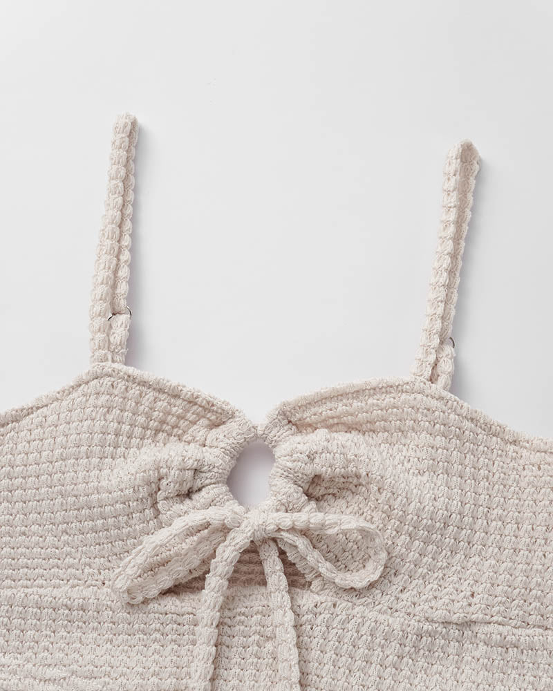 Pearls Crochet Cami Top