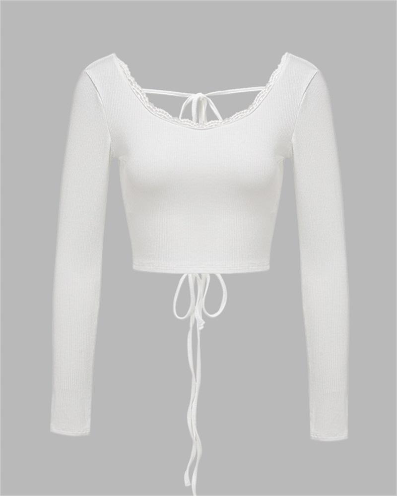 Onorood Scoop Neck Cropped Top