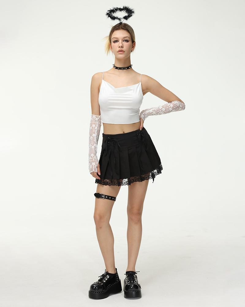 Meta High Waisted Lace Skirt