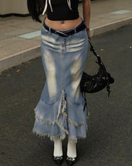 Saffron Chasm Denim Skirt