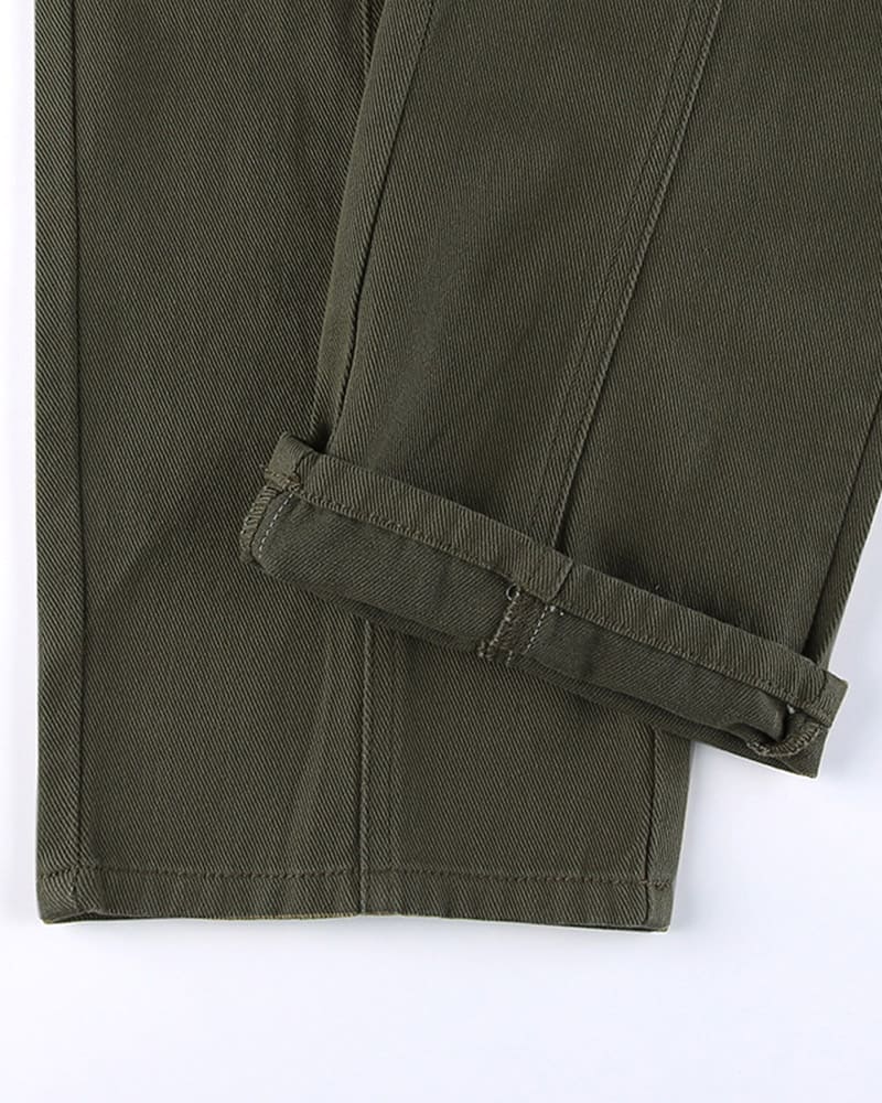 Belt Looped Waist Cargo Pants