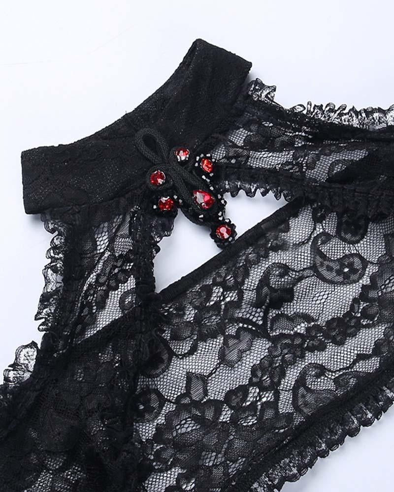 Halloween Gothic Lace Bolero