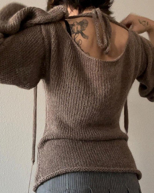 Vintage Bell Sleeves Sweater