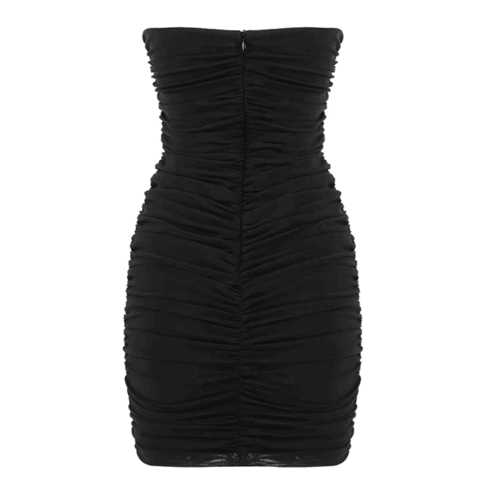 Always Best Cut-Out Bustier Draped Mini Dress