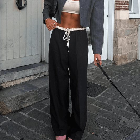 New York Wide Leg High Waist Pants