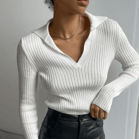 Light Touch Long Sleeve Knitted Top