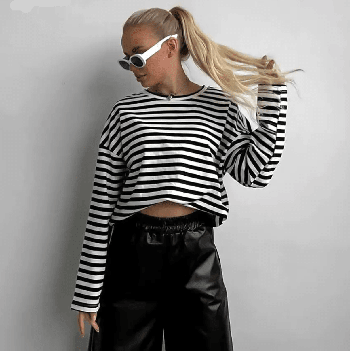 My Side of Town Striped Long Sleeve Top