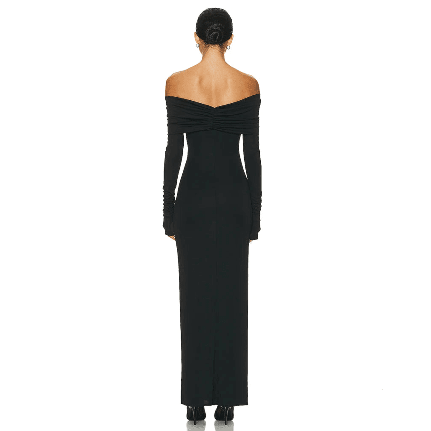 Exclusive Invite Off Shoulder Maxi Dress