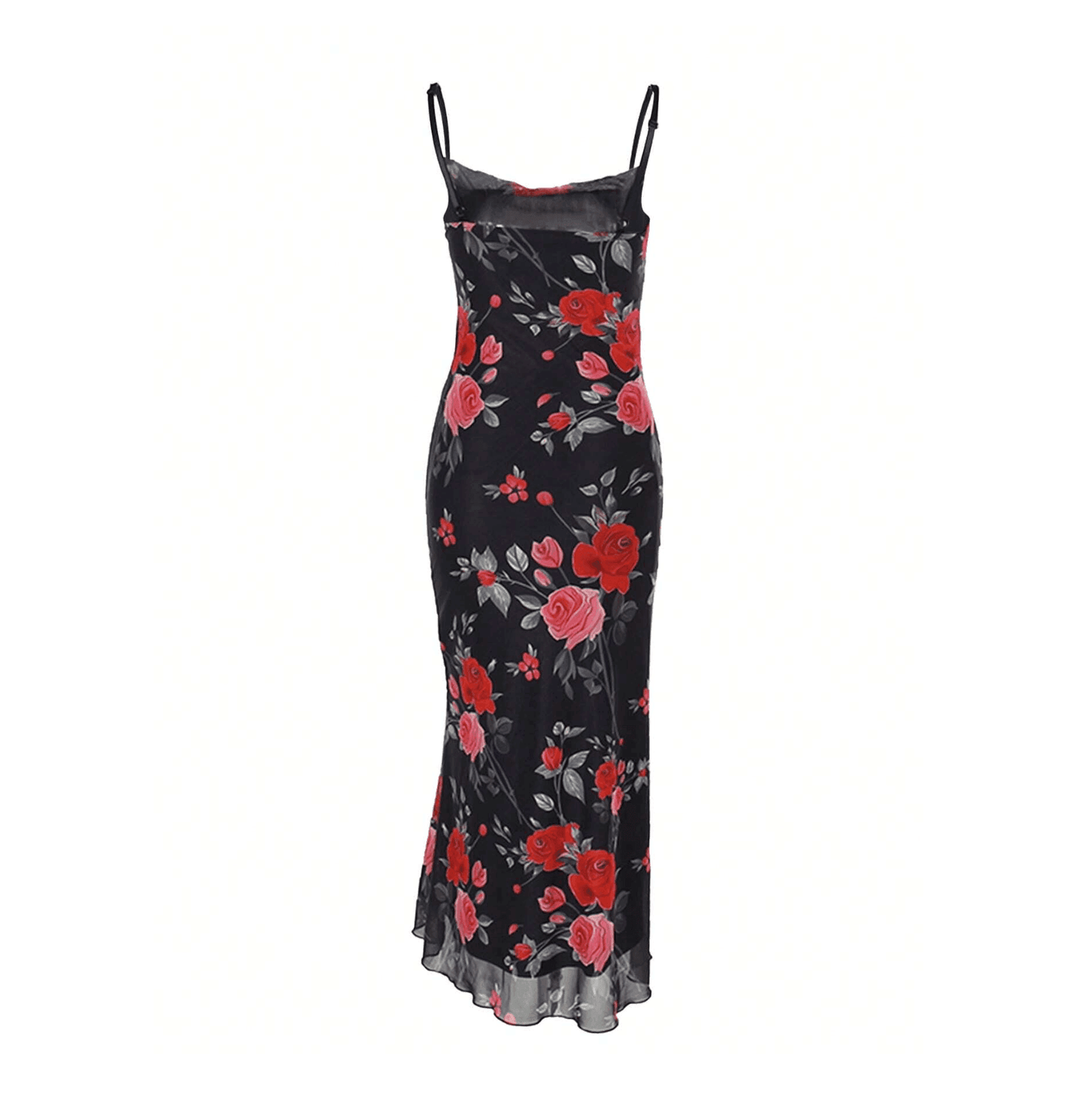 Rome Nights Flower Print Maxi Dress