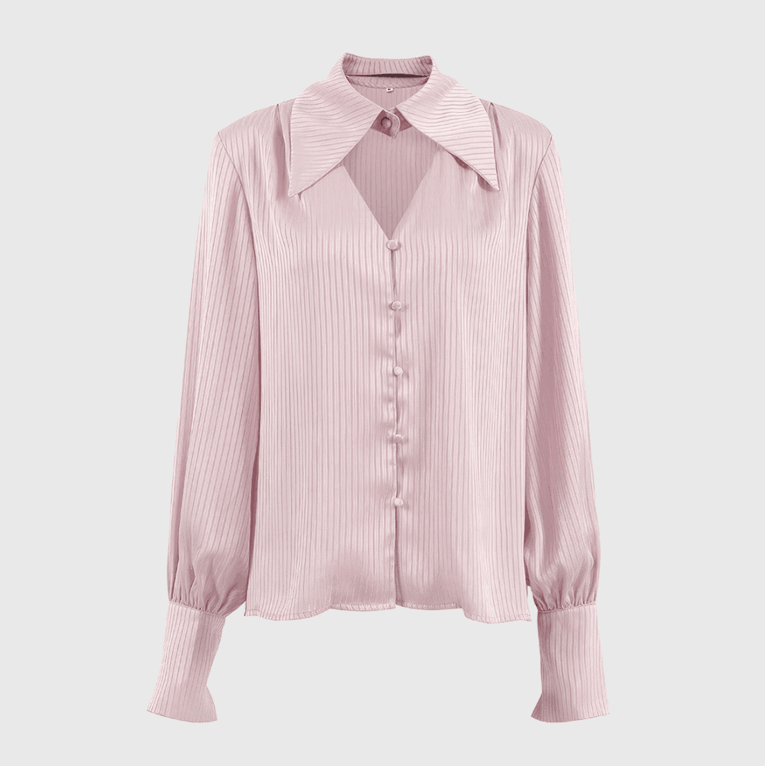 New Love Striped Shirt With Collar