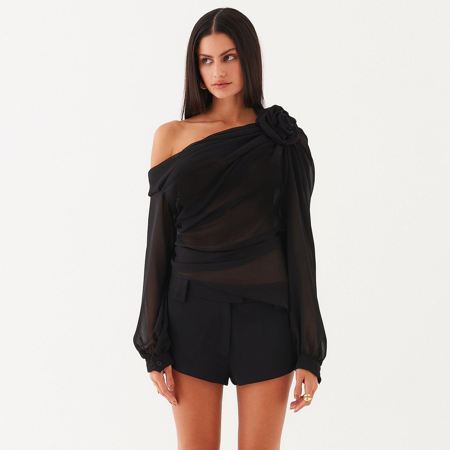 Fab-u-la's Asymmetrical Draped Blouse