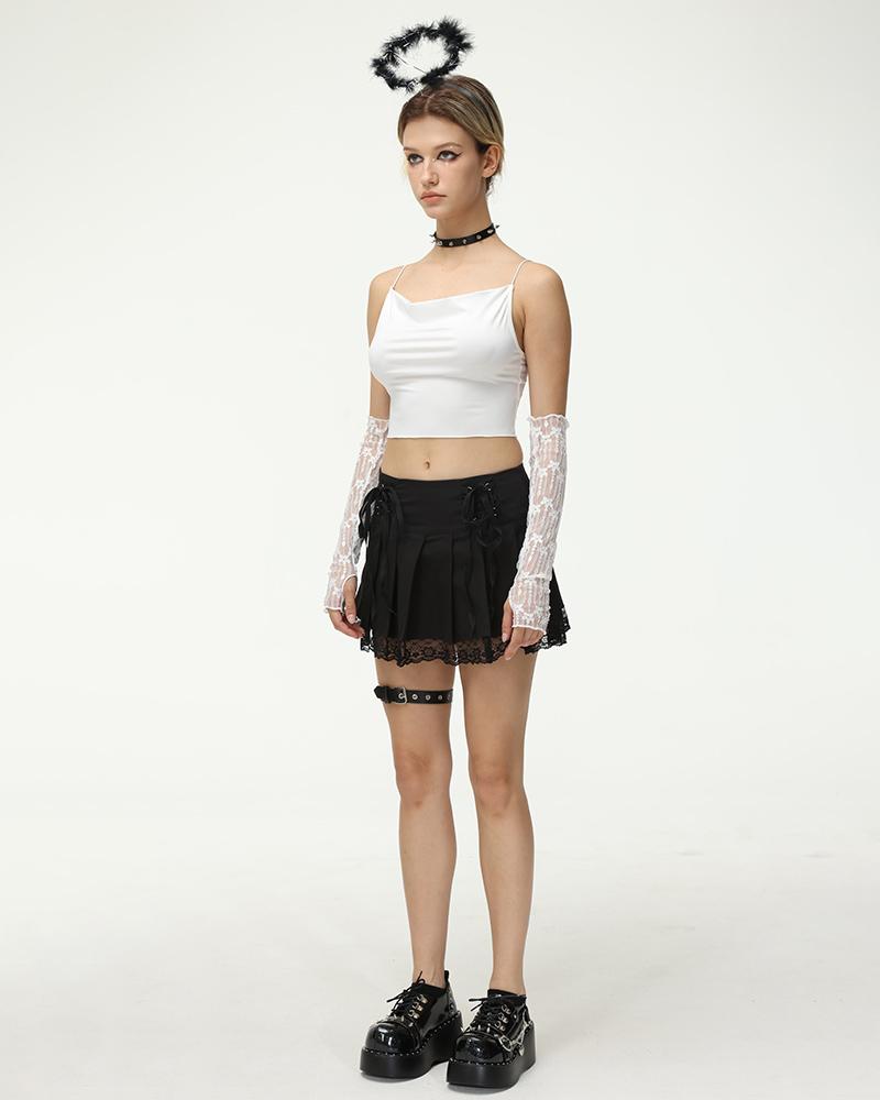 Meta High Waisted Lace Skirt