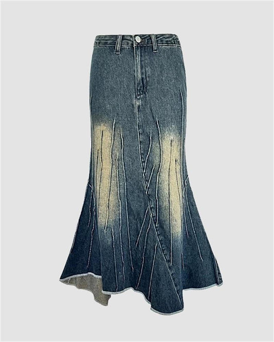 Mermaid Denim Skirt