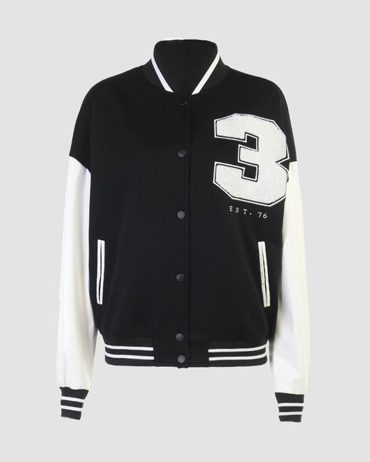 Collegiate Baseball Team Bomber Jacket