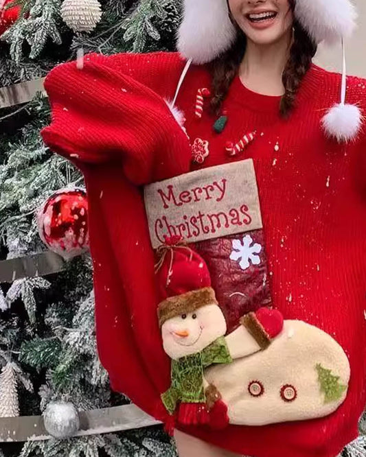 Christmas Hanging Doll Sweater