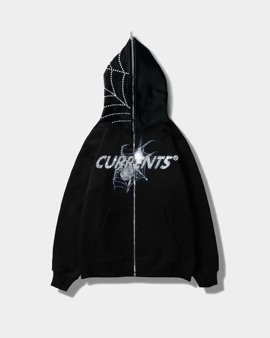 Halloween Electric Spider Web Hoodie