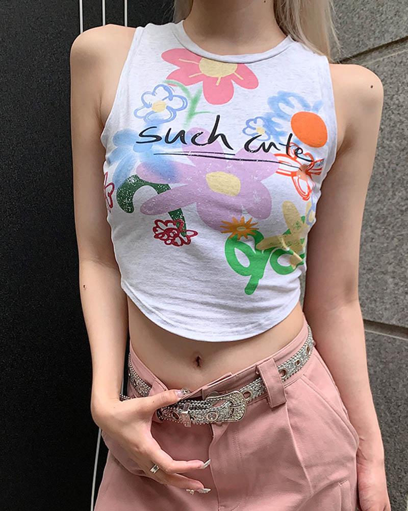 Such Cute Fleur Tank Top