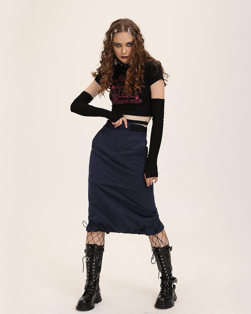 Ferrotype Midi Skirt