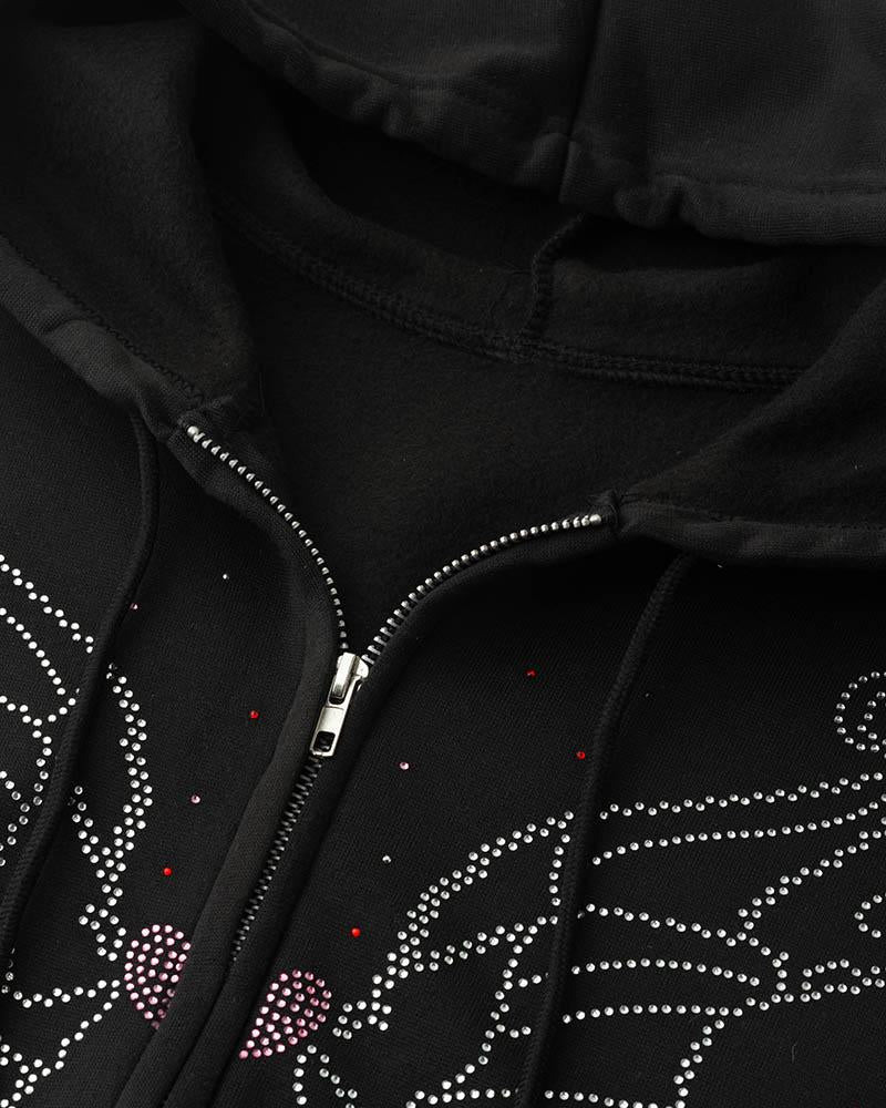 Halloween Butterfly Diamond Hoodie