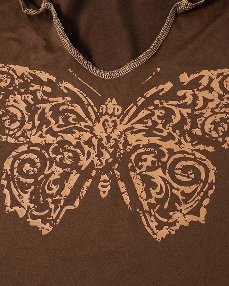 Butterfly Grunge Stitched Tee