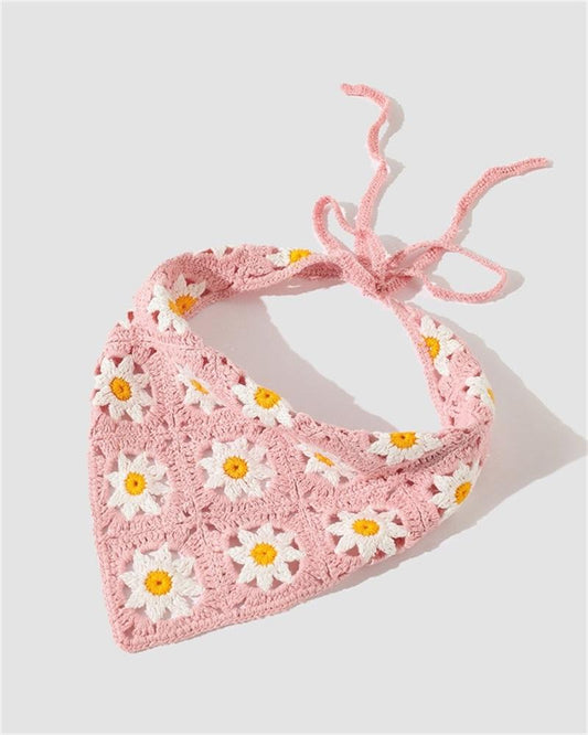 Dear Daisy Crochet Head Scarf