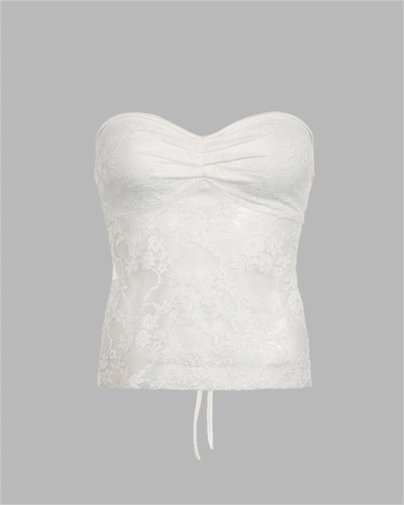 Cascades Bandeau Lace Top