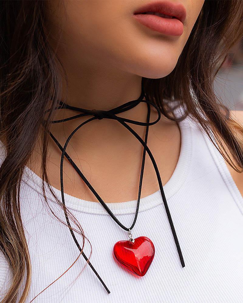 Heart Mould Wrap Necklace