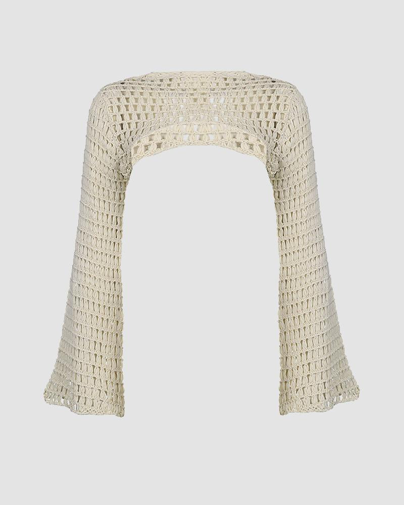 Big Deal Crochet Arm Warmers Top