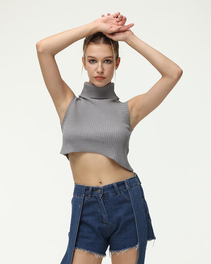 Tincture Ribbed Turtleneck Top